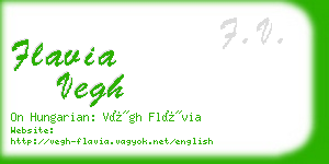 flavia vegh business card